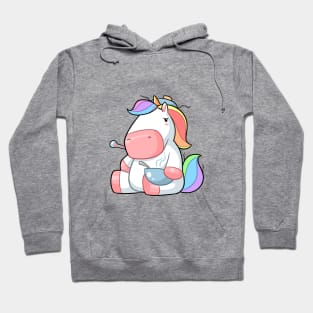 Kawaii unicorn sick Hoodie